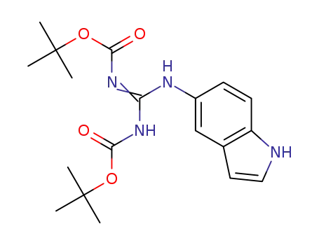 N1,N2-di-(tert-butyloxycarbonyl)-N3-(indole-5-yl)guanidine