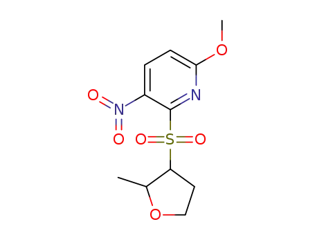 6-methoxy-2-((2-methyltetrahydrofuran-3-yl)sulfonyl)-3-nitropyridine