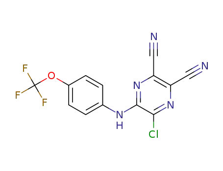 5-(4-trifluoromethoxyphenyl)amino-6-chloro-2,3-dicyanopyrazine