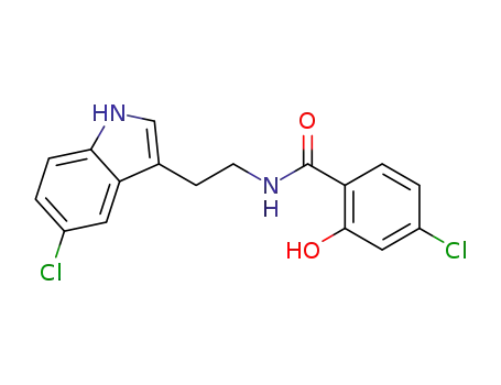 4-chloro-N-[2-(5-chloro-1H-indol-3-yl)ethyl]-2-hydroxybenzamide