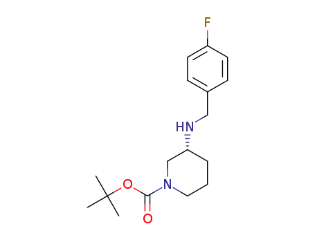 tert-butyl (3R)-3-{[(4-fluorophenyl)methyl]amino}piperidine-1-carboxylate