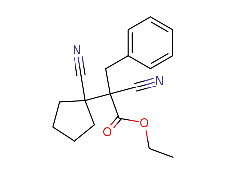 2-cyano-2-(1-cyano-cyclopentyl)-3-phenyl-propionic acid ethyl ester