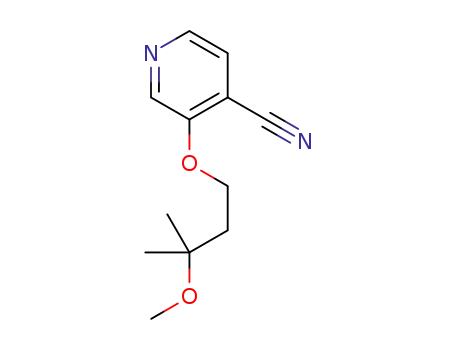 3-(3-methoxy-3-methylbutoxy)pyridine-4-carbonitrile