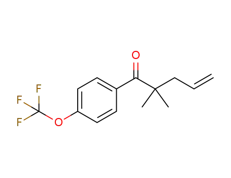 2,2-dimethyl-1-(4-(trifluoromethoxy)phenyl)pent-4-en-1-one