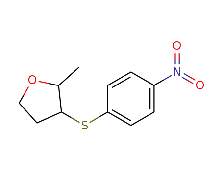 2-methyl-3-((4-nitrophenyl)thio)tetrahydrofuran