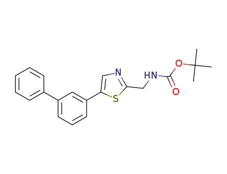 tert-butyl ((5-([1,1'-biphenyl]-3-yl)thiazol-2-yl)methyl)carbamate