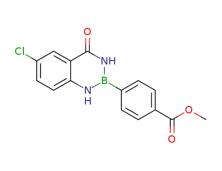 6-chloro-2-(4-(methoxycarbonyl)phenyl)-2,3-dihydrobenzo[d][1,3,2]diazaborinin-4(1H)-one