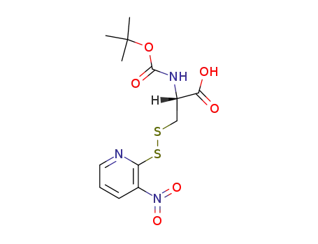 Molecular Structure of 76880-29-0 (BOC-CYS(NPYS)-OH)