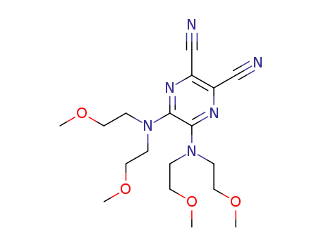 5,6-bis(bis(2-methoxyethyl)amino)pyrazine-2,3-dicarbonitrile