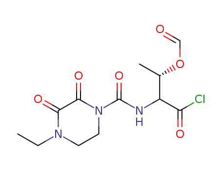 2-[(3S)-(4-ethyl-2,3-dioxo-1-piperazinyl)carboxamido]-3-formyloxybutyryl chloride