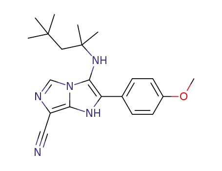2-(4-methoxyphenyl)-3-[(2,4,4-trimethylpentan-2-yl)amino]-1H-imidazo[1,5-a]imidazole-7-carbonitrile