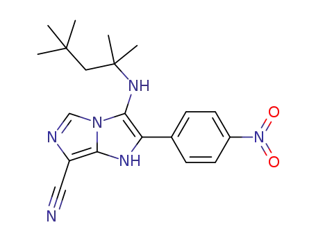 2-(4-nitrophenyl)-3-[(2,4,4-trimethylpentan-2-yl)amino]-1H-imidazo[1,5-a]imidazole-7-carbonitrile