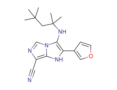 2-(furan-3-yl)-3-[(2,4,4-trimethylpentan-2-yl)amino]-1H-imidazo[1,5-a]imidazole-7-carbonitrile