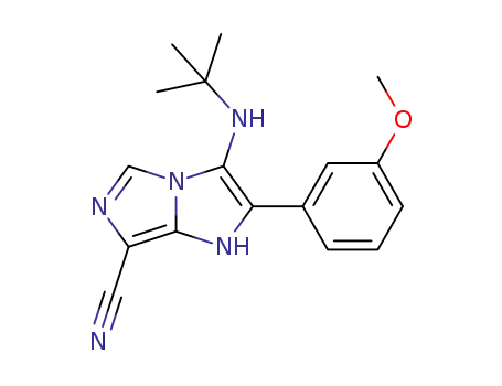 3-(tert-butylamino)-2-(3-methoxyphenyl)-1H-imidazo[1,5-a]imidazole-7-carbonitrile
