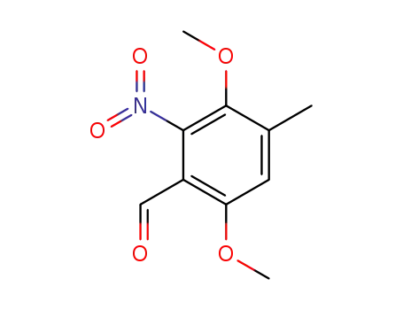 3,6-dimethoxy-4-methyl-2-nitrobenzaldehyde
