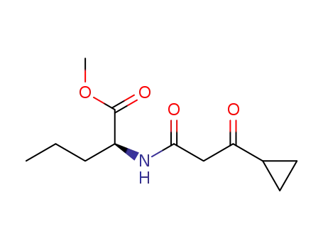 methyl 2-(3-cyclopropyl-3-oxopropionamido)pentanoate