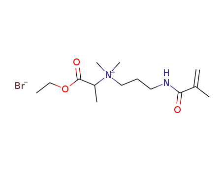 (1-ethoxycarbonyl-ethyl)-(3-methacryloylamino-propyl)-dimethyl-ammonium; bromide