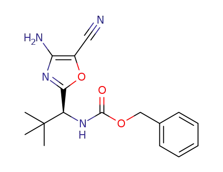 benzyl (S)-(1-(4-amino-5-cyanooxazol-2-yl)-2,2-dimethylpropyl)carbamate