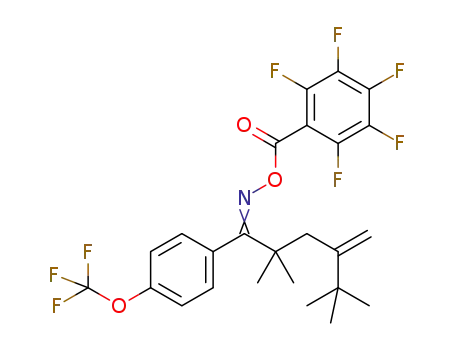 2,2,5,5-tetramethyl-4-methylene-1-(4-(trifluoromethoxy)phenyl)hexan-1-one O-perfluorobenzoyl oxime