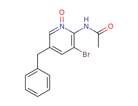 2-(acetylamino)-5-benzyl-3-bromopyridine N-oxide