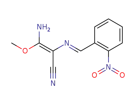 (E)-3-Amino-3-methoxy-2-{[1-(2-nitro-phenyl)-meth-(E)-ylidene]-amino}-acrylonitrile
