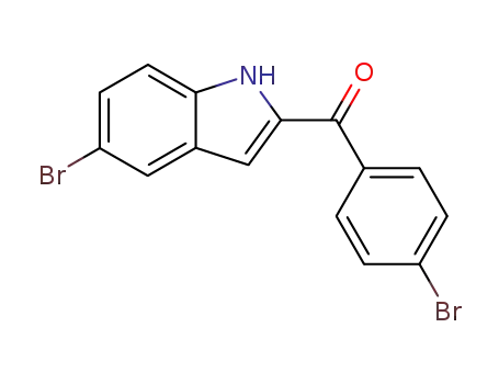 Molecular Structure of 89671-79-4 (Methanone, (5-bromo-1H-indol-2-yl)(4-bromophenyl)-)
