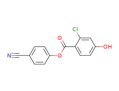 p-cyanophenyl p-hydroxy-o-chlorobenzoate
