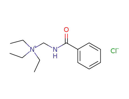 Molecular Structure of 78134-74-4 (Ethanaminium, N-[(benzoylamino)methyl]-N,N-diethyl-, chloride)