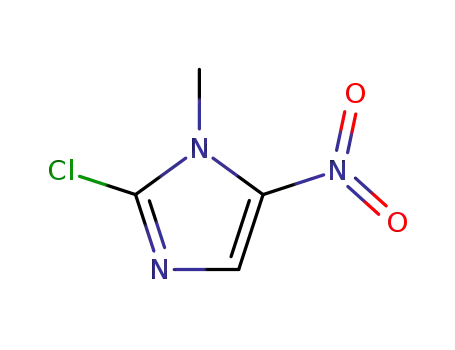 Molecular Structure of 86072-07-3 (2-chloro-1-methyl-5-nitro-imidazole)