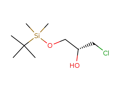 Molecular Structure of 136984-26-4 (2-Propanol, 1-chloro-3-[[(1,1-dimethylethyl)dimethylsilyl]oxy]-, (2R)-)