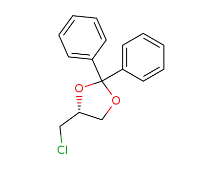 Molecular Structure of 139892-51-6 (1,3-Dioxolane, 4-(chloromethyl)-2,2-diphenyl-, (R)-)