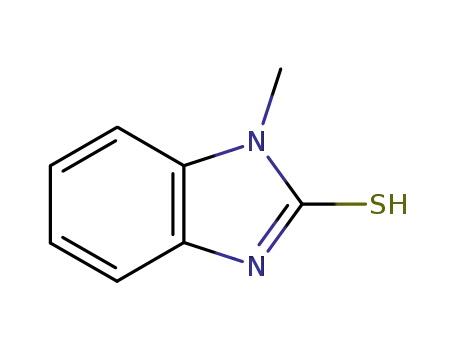 Molecular Structure of 2360-22-7 (1-METHYL-1H-BENZIMIDAZOLE-2-THIOL  95)