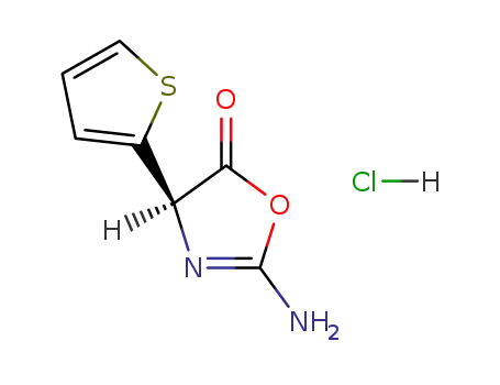 (R)-2-amino-4-thiophen-2-yl-4H-oxazol-5-one; hydrochloride