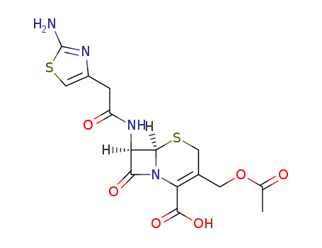 (6R)-3-acetoxymethyl-7t-[2-(2-amino-thiazol-4-yl)-acetylamino]-8-oxo-(6rH)-5-thia-1-aza-bicyclo[4.2.0]oct-2-ene-2-carboxylic acid