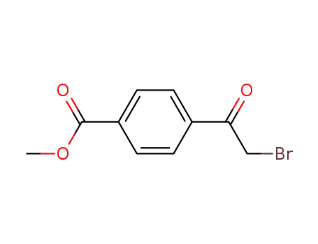 Molecular Structure of 56893-25-5 (4-(2-BROMO-ACETYL)-BENZOIC ACID METHYL ESTER)