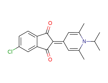 chloro-5 (isopropyl-1 dimethyl-2,6 dihydro-1,4 pyridinylidene-4)-2 indanedione-1,3