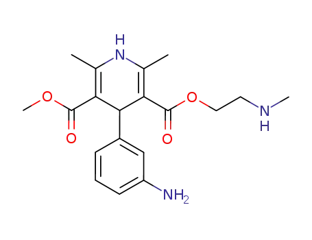 methyl 2-(N-methylamino)ethyl 4-(m-aminophenyl)-2,6-dimethyl-1,4-dihydropyridine-3,5-dicarboxylate