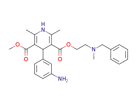 2-(N-benzyl-N-methylamino)ethyl methyl 4-(m-aminophenyl)-2,6-dimethyl-1,4-dihydropyridine-3,5-dicarboxylate