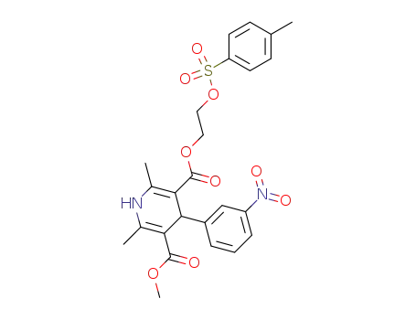 2,6-Dimethyl-4-(3-nitro-phenyl)-1,4-dihydro-pyridine-3,5-dicarboxylic acid 3-methyl ester 5-[2-(toluene-4-sulfonyloxy)-ethyl] ester