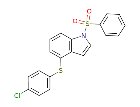 4-(4-chlorophenylthio)-1-(phenylsulfonyl)-1H-indole