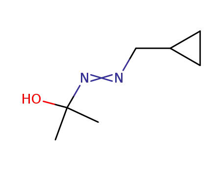 Molecular Structure of 104877-17-0 (2-Propanol, 2-[(cyclopropylmethyl)azo]-)