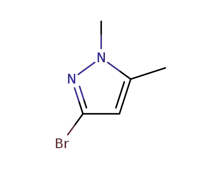 Molecular Structure of 5744-80-9 (3-Bromo-1,5-dimethylpyrazole)