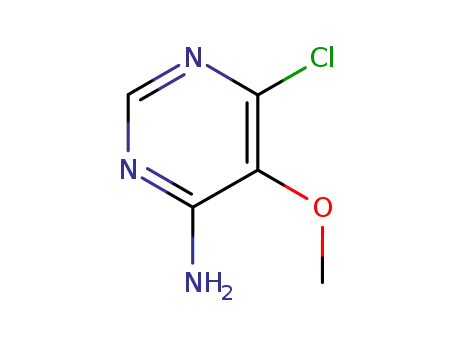 Molecular Structure of 5018-41-7 (4-Amino-6-chloro-5-methoxypyrimidine)