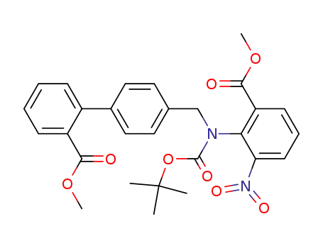 4'-{[tert-Butoxycarbonyl-(2-methoxycarbonyl-6-nitro-phenyl)-amino]-methyl}-biphenyl-2-carboxylic acid methyl ester