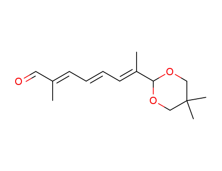 2,4,6-Octatrienal, 7-(5,5-dimethyl-1,3-dioxan-2-yl)-2-methyl-,
(2E,4E,6E)-