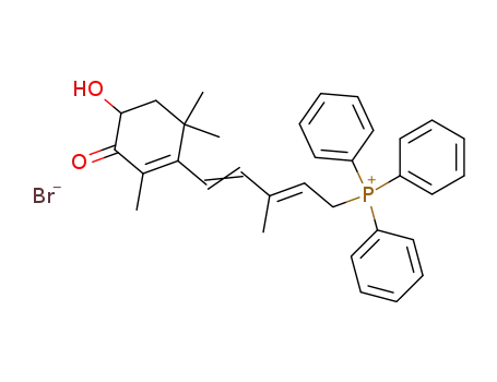 <(4E)-5-(4-Hydroxy-2,6,6-trimethyl-3-oxo-1-cyclohexenyl)-3-methyl-2,4-pentadienyl>triphenylphosphoniumbromid