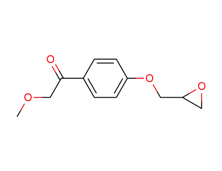 Molecular Structure of 110458-44-1 (2-methoxy-1-[4-(oxiranylmethoxy)phenyl]ethanone)