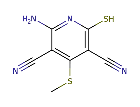 2-amino-6-mercapto-4-(methylthio)pyridine-3,5-dicarbonitrile