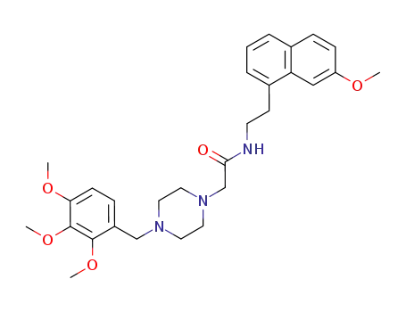 N-[2-(7-Methoxy-naphthalen-1-yl)-ethyl]-2-[4-(2,3,4-trimethoxy-benzyl)-piperazin-1-yl]-acetamide
