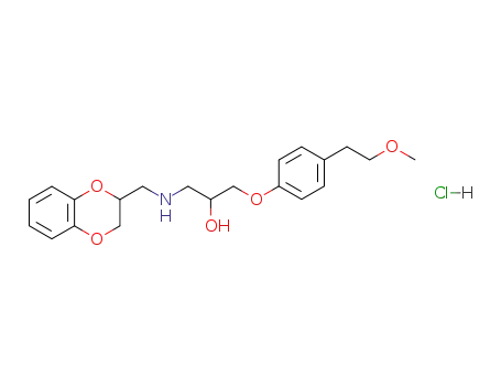 1-[(2,3-Dihydro-benzo[1,4]dioxin-2-ylmethyl)-amino]-3-[4-(2-methoxy-ethyl)-phenoxy]-propan-2-ol; hydrochloride